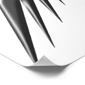 Gothic Winged Liebe Heart Poster (Ecke)