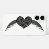 Gothic Winged Liebe Herz Case-Mate iPhone Hülle (Rückseite (Horizontal))
