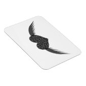 Gothic Winged Liebe Herzmagnet Magnet (Rechte Seite)
