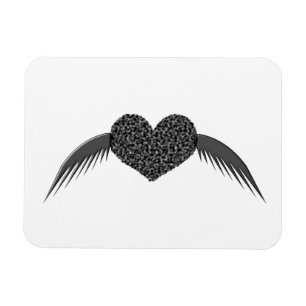 Gothic Winged Liebe Herzmagnet Magnet