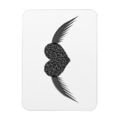 Gothic Winged Liebe Herzmagnet Magnet (Vertikal)
