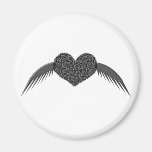 Gothic Winged Liebe Herzmagnet Magnet
