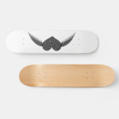 Gothic Winged Liebe Herzskateboard Skateboard (Horizontal)