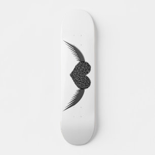 Gothic Winged Liebe Herzskateboard Skateboard