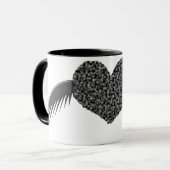 Gothic Winged Liebe Tasse (Vorderseite Links)