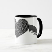 Gothic Winged Liebe Tasse (VorderseiteRechts)