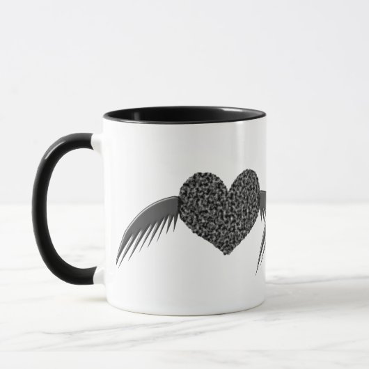 Gothic Winged Liebe Tasse (Links)