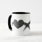 Gothic Winged Liebe Tasse (Vorderseite Links)