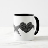Gothic Winged Liebe Tasse (VorderseiteRechts)