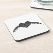 Gothic Winged Liebe Untersetzer (Linke Seite)