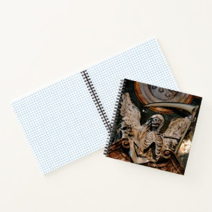 Gothic Winged Skeleton Journal Spiral Notebook Notizblock