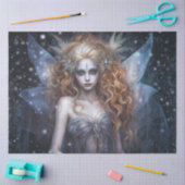 Gothic Winter Fairy – Ice Enchantress Fantasy Seidenpapier (Basteln)