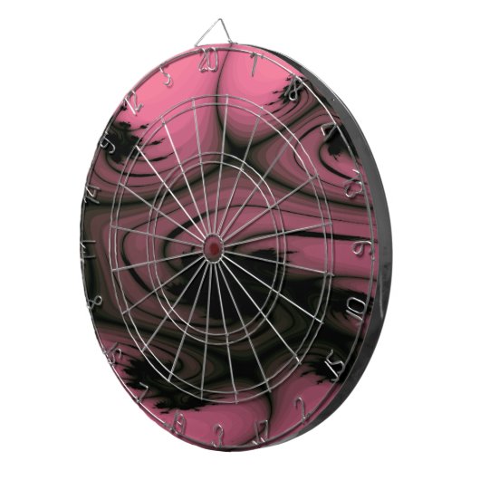 Gothic Wirbel Fraktal Dart Board Dartscheibe (Vorderseite rechts)