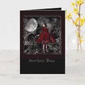 Gothic Wishs Karte (Gelbe Blume)