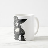 Gothic Witch Illustration Tasse (VorderseiteRechts)