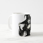 Gothic Witch Illustration Tasse (Vorderseite Links)