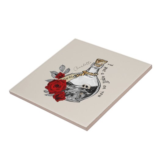 Gothic Witch Love Potion Fliese (Seite)