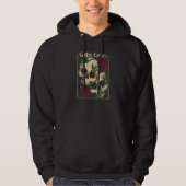 Gothic Witch Pagan Wiccan Wicca Roses & Skulls Hoodie (Vorderseite)