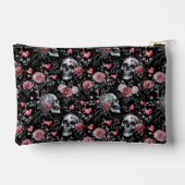 Gothic Witchcraft Skulls mit Rose Zubehörtasche (Rückseite)