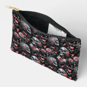 Gothic Witchcraft Skulls mit Rose Zubehörtasche (Offen)
