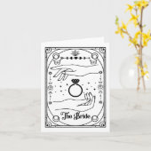 Gothic Witchy Bride Coven Tarot Halloween Bachelor Karte (Gelbe Blume)