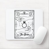 Gothic Witchy Bride Coven Tarot Halloween Bachelor Mousepad (Mit Mouse)