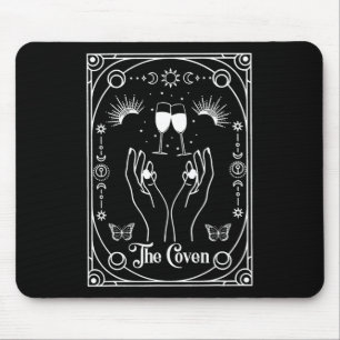 Gothic Witchy Coven Bride Tarot Halloween Bachelor Mousepad