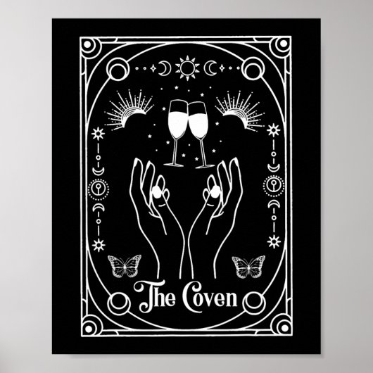 Gothic Witchy Coven Bride Tarot Halloween Bachelor Poster (Vorne)