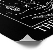 Gothic Witchy Coven Bride Tarot Matching Bachelore Poster (Ecke)