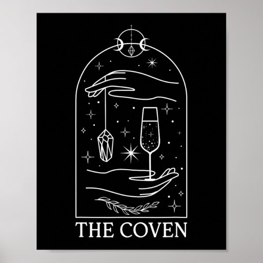 Gothic Witchy Coven Bride Tarot Matching Bachelore Poster (Vorne)
