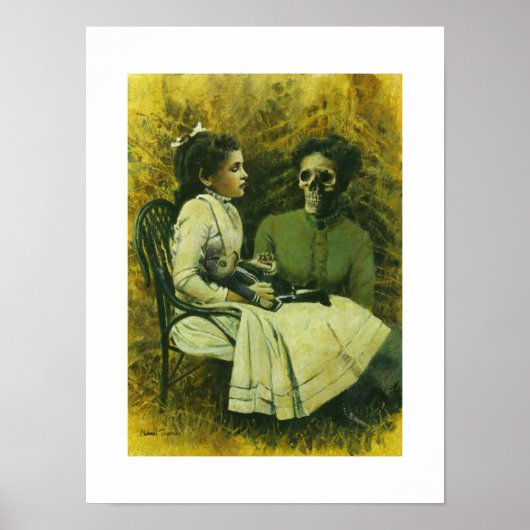 Gothic Wolf Child Fine Art Print Poster (Vorne)