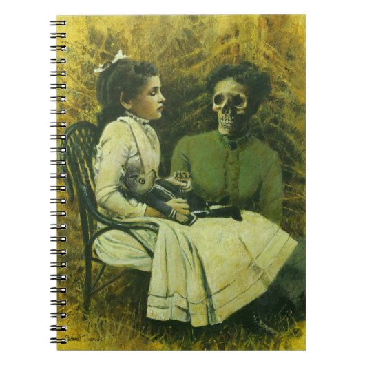 Gothic Wolf Child Notbook Notizblock (Vorderseite)