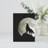 Gothic Wolf Postkarte (Stehend Vorderseite)