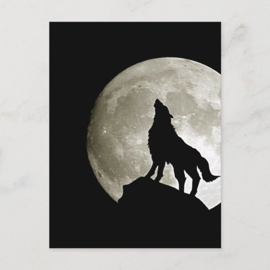 Gothic Wolf Postkarte (Vorderseite)
