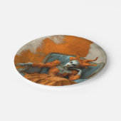 Gothic Woman at the Opera Halloween Costume Party Pappteller (Schrägansicht)