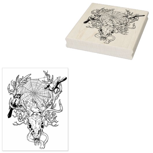 Gothic Wonderment Times Three Gummistempel (Stempel)