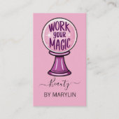 Gothic "Work Your Magic" Schönheit und Makeup Visitenkarte (Vorderseite)