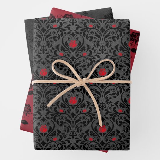 Gothic Wrapping Paper Collection Geschenkpapier Set (Beispiel)