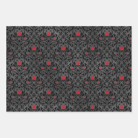 Gothic Wrapping Paper Collection Geschenkpapier Set (Vorderseite)