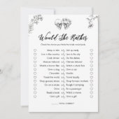 Gothic würde sie eher Brautparty Game Card Einladung (Vorderseite)