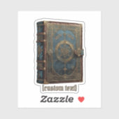 Gothic Zauberbuch Eigener Text & Vinyl Sticker sch (Blatt)