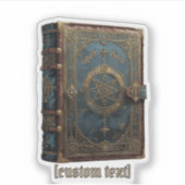 Gothic Zauberbuch Eigener Text & Vinyl Sticker sch (Vorderseite)