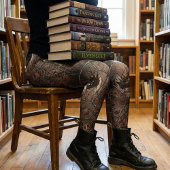 Gothic zerbrochenes Buntglas Dark Fantasy Leggings
