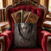 Gothic zerbrochenes Buntglas Dark Fantasy Tasche