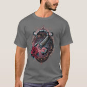 Gothic Zodiac Scorpio – Baroque Scorpion Art T-Shirt (Vorderseite)