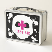 Gothic Zombie Apokalypse Emo Medical Kit Metall Lunch Box (Rückseite)