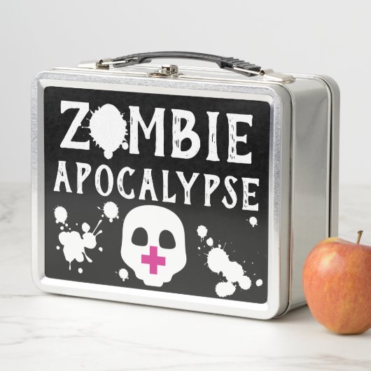 Gothic Zombie Apokalypse Emo Medical Kit Metall Lunch Box (Beispiel)