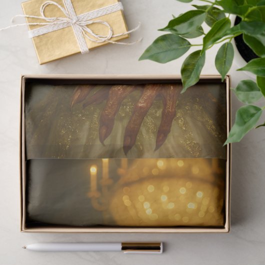 Gothic Zombie Bridge in Golden Ballroom | Hallowee Seidenpapier (Geschenk)