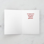 Gothic Zombie Girl Halloween Horror Karte (Innenseite)