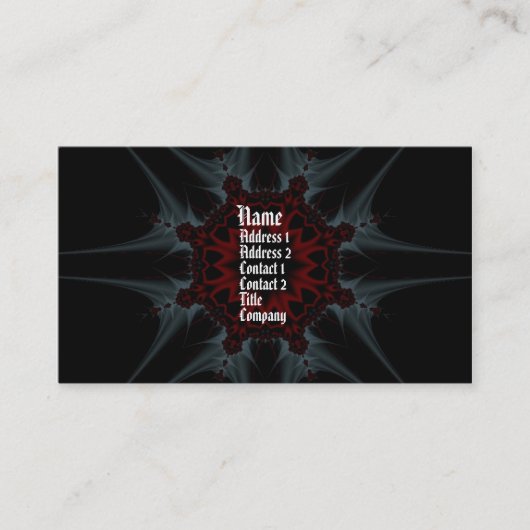 Gothica Fraktal Fantasy Visitenkarte (Vorderseite)